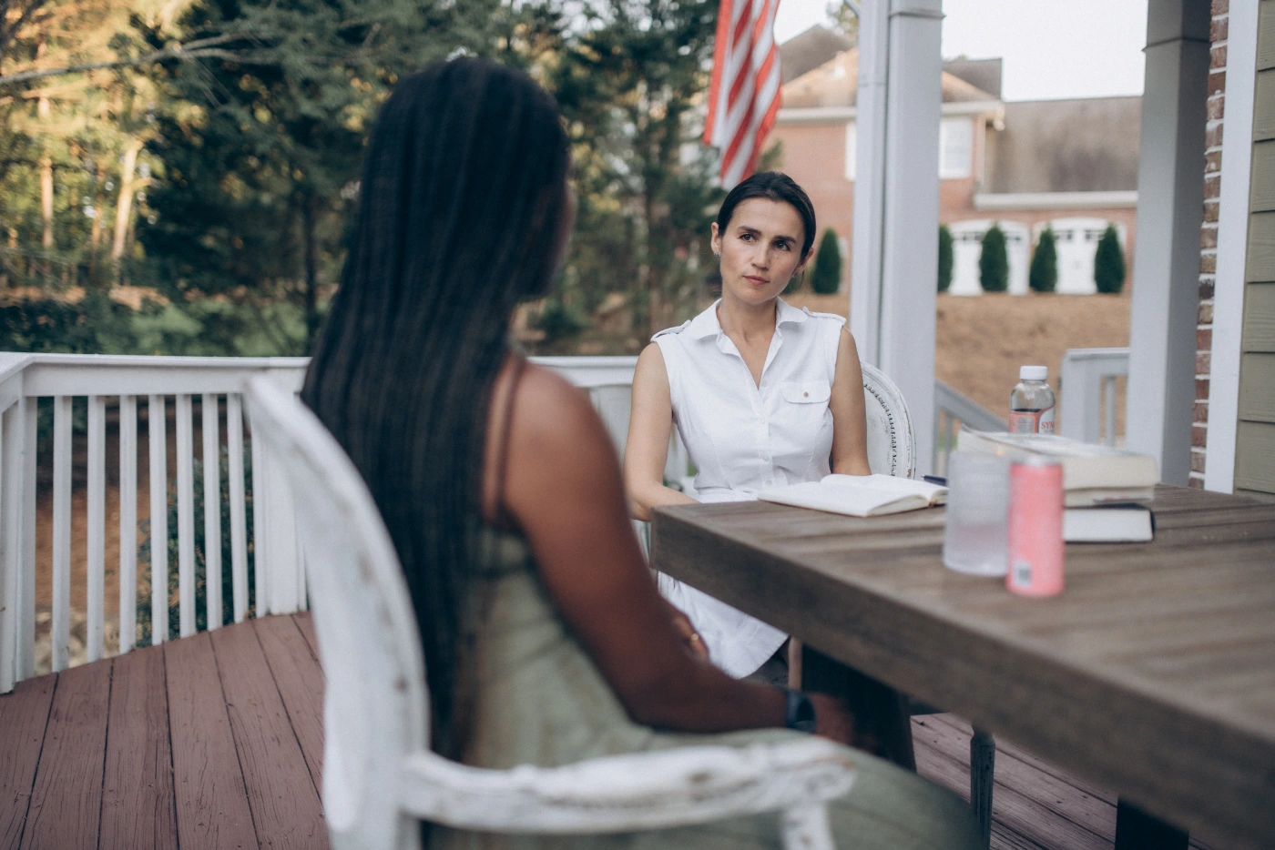 Dr. Rimma Maddox in a coaching session with a client